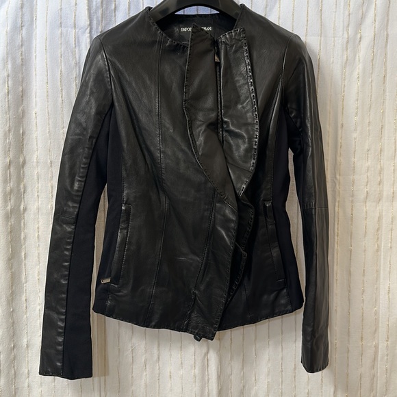 EMPORIO ARMANI Leather Jacket - Picture 3 of 10